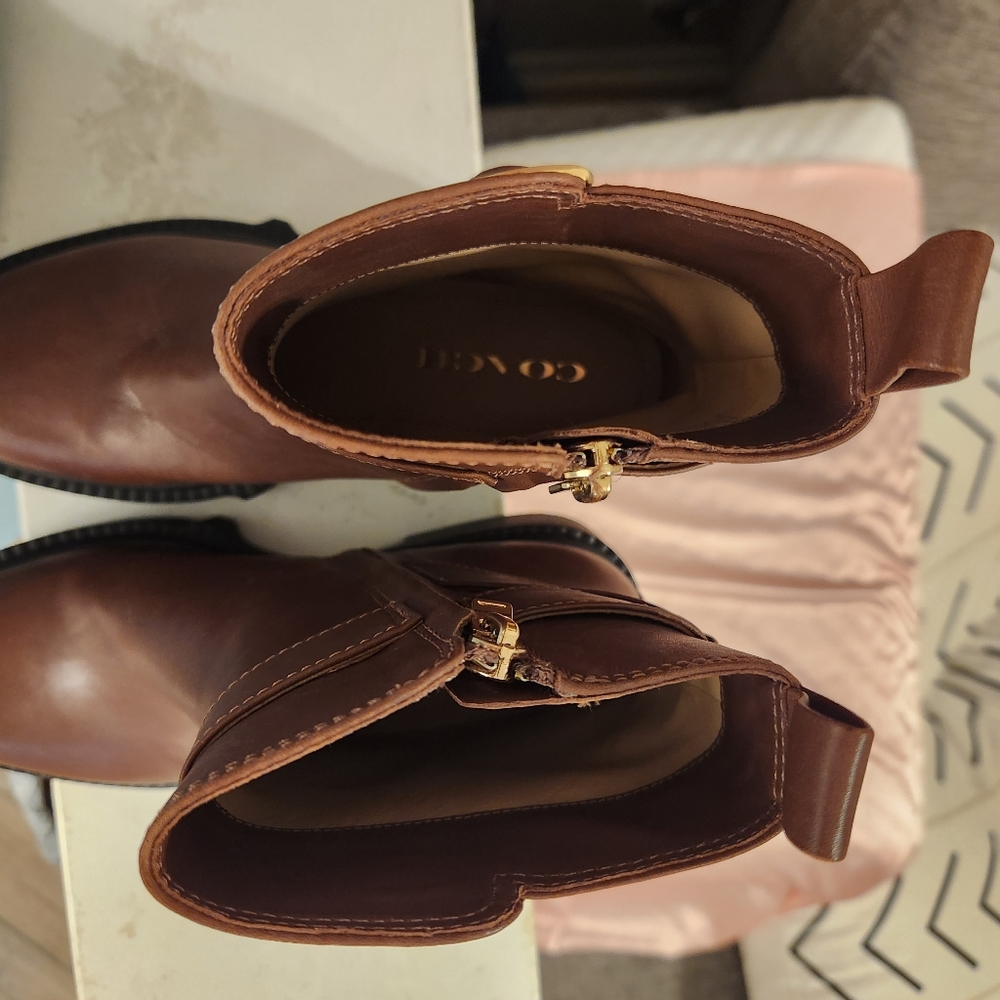 COACH Lacey Leather Bootie - Picture 4 of 7